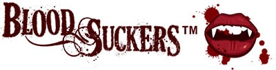 Логотип игрового автомата Blood Suckers. 