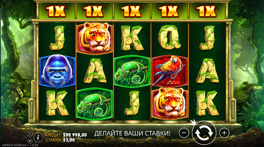 Игровой Автомат Горилла играть бесплатно. 