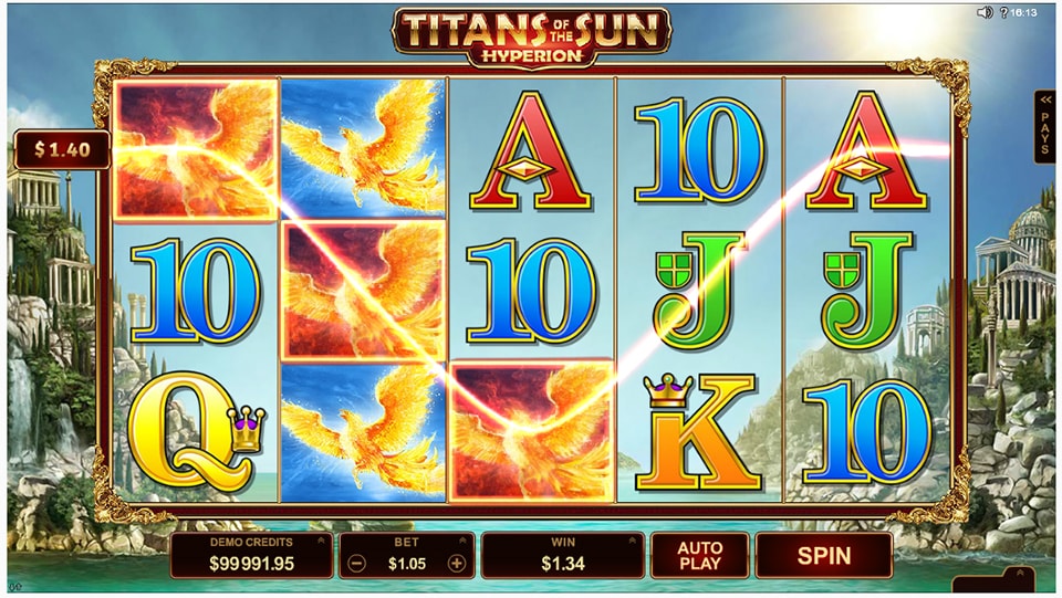 Игровой автомат Titans of Sun. 